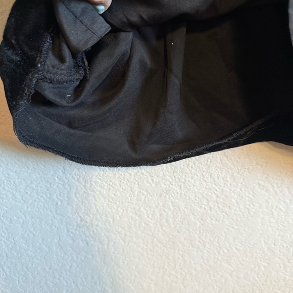 J Crew Black Short Sleeve Crushed Velvet Crewneck Shirt Blouse Top Size Large - Picture 9 of 13